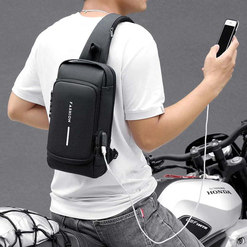 Men Crossbody Shoulder Backpack | Crossbody Back Pack Waterproof