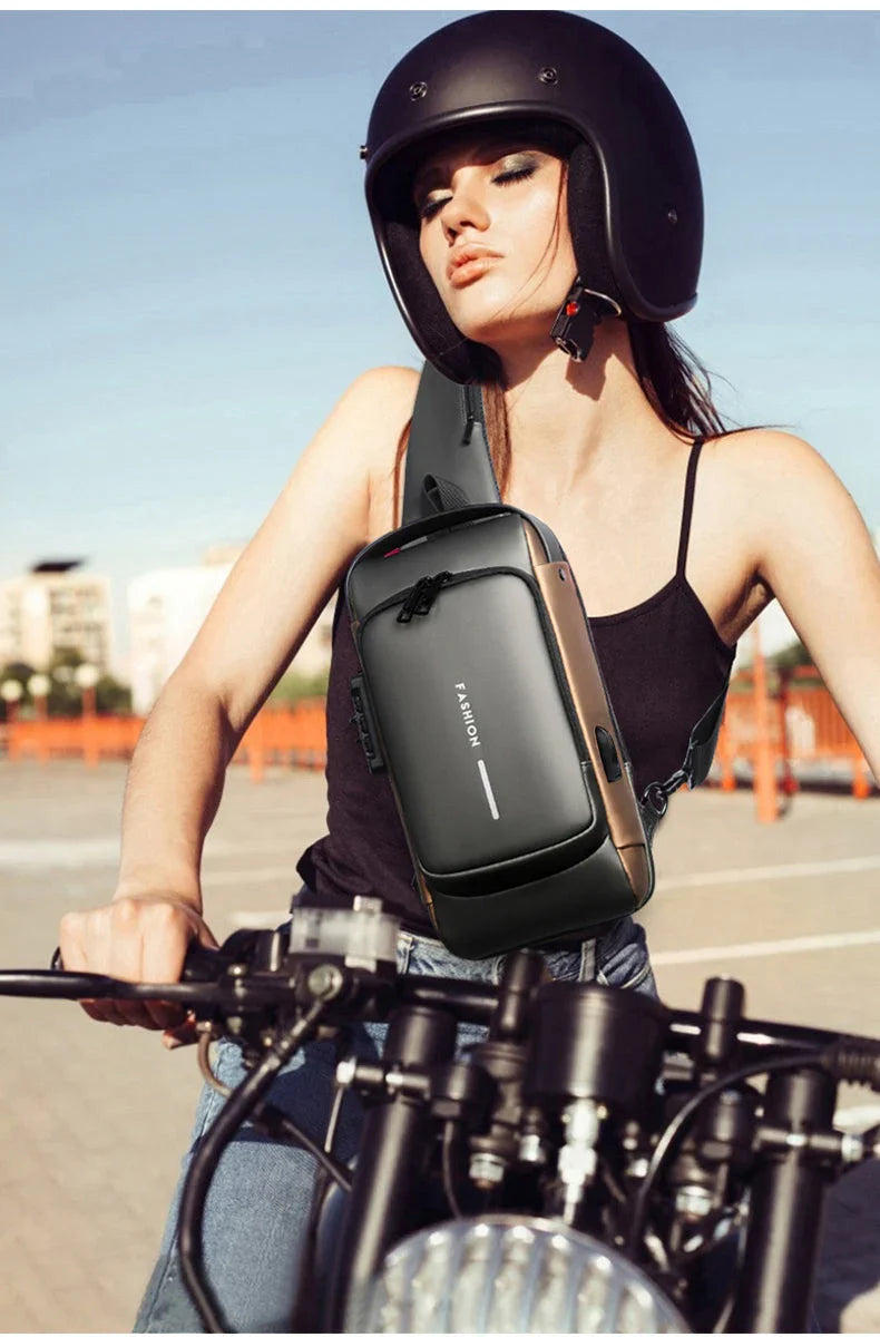 Men Crossbody Shoulder Backpack | Crossbody Back Pack Waterproof