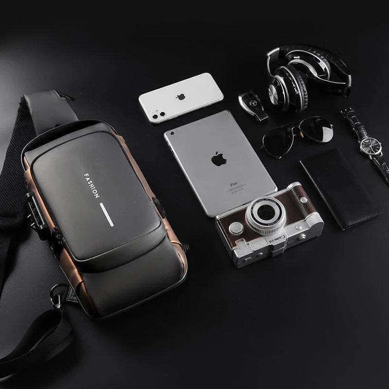 Men Crossbody Shoulder Backpack | Crossbody Back Pack Waterproof
