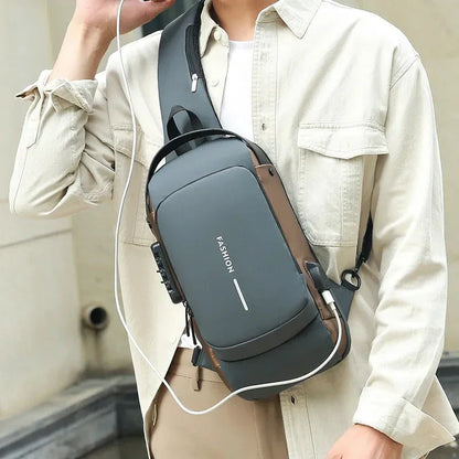 Men Crossbody Shoulder Backpack | Crossbody Back Pack Waterproof