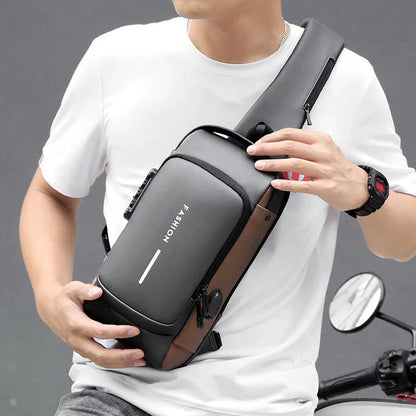 Men Crossbody Shoulder Backpack | Crossbody Back Pack Waterproof