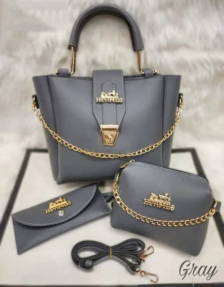 3 Piece Leather Purse For Women - Imported Brand Quality